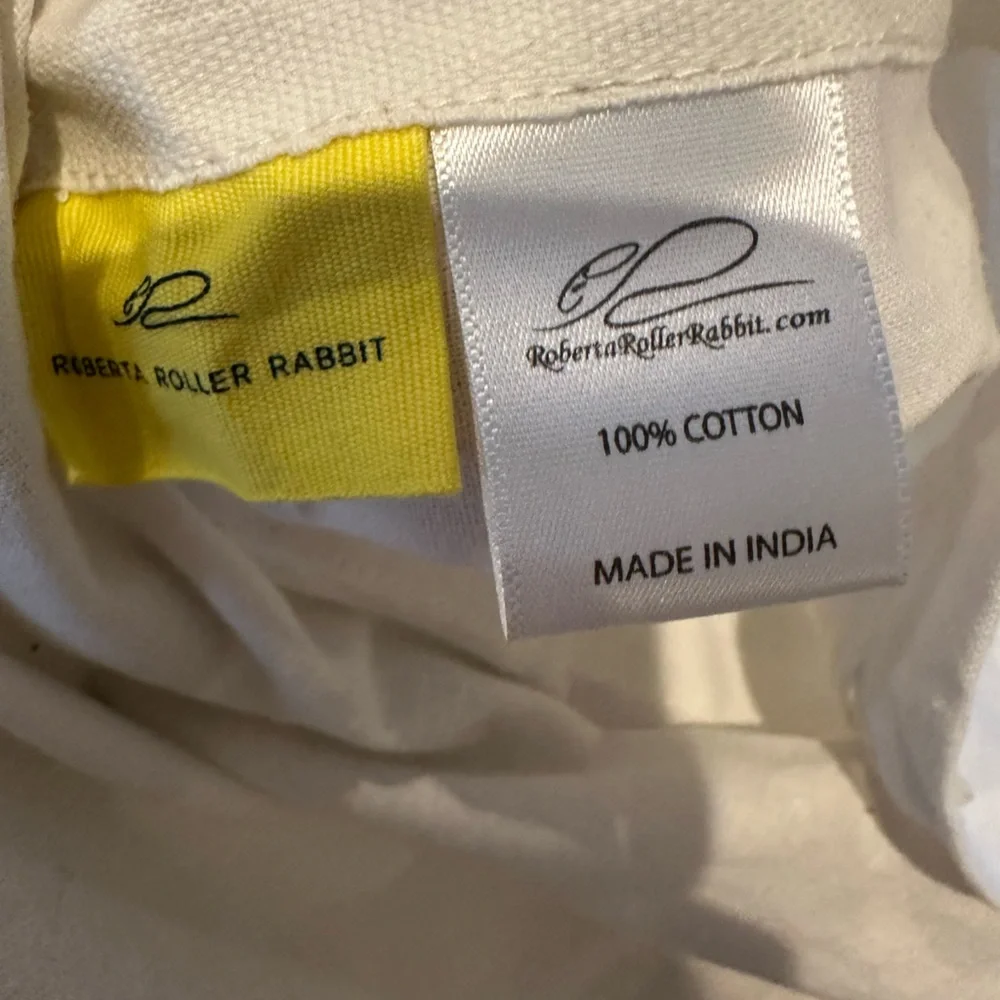 Roberta Roller Rabbit EMBROIDERED ANIMAL EURO Pillow